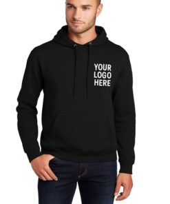 Custom Printed Mens Hoodie LocalBuz Shirts Venice FL Black logo