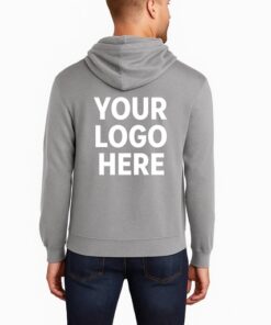 Custom Printed Mens Hoodie LocalBuz Shirts Venice FL- grey back logo