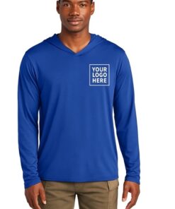 custom print lightweight hoodie - Blue-front - localbuz shirts Venice FL