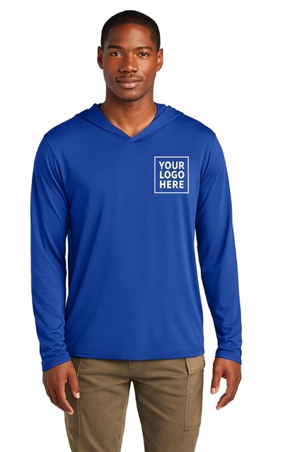 custom print lightweight hoodie - Blue-front - localbuz shirts Venice FL