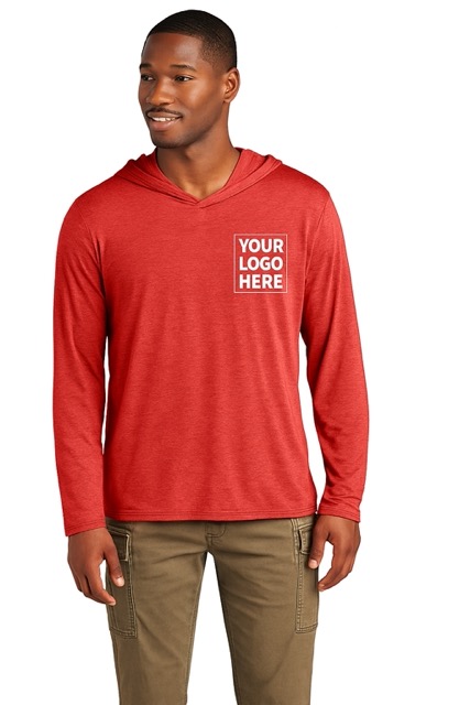 custom print lightweight hoodie - Red-front - localbuz shirts Venice FL