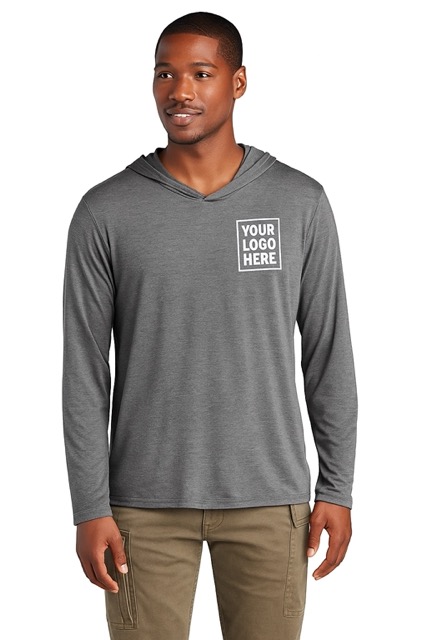 custom print lightweight hoodie - charcoal-front - localbuz shirts Venice FL
