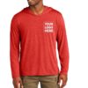 custom print lightweight hoodie - red LG