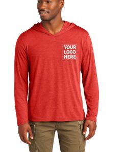 custom print lightweight hoodie - red LG