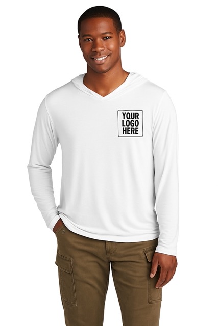 custom print lightweight hoodie - white-front - localbuz shirts