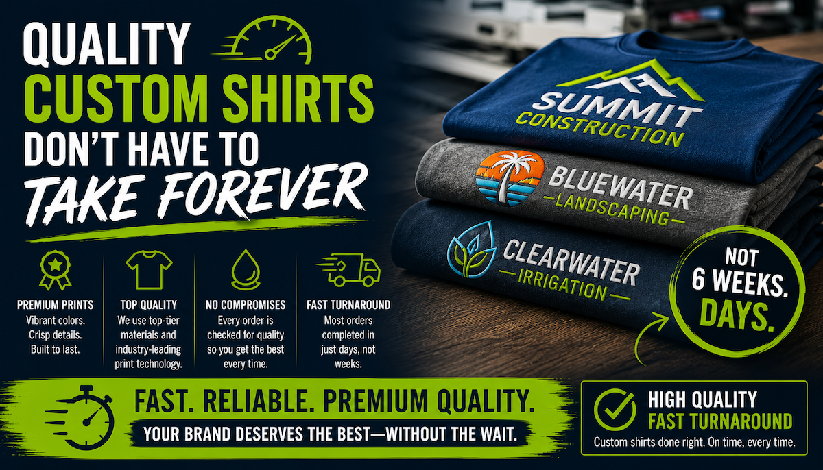 custom shirts that dont take forever