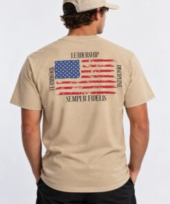 Young Marine Unit Shirt Back Model Medium